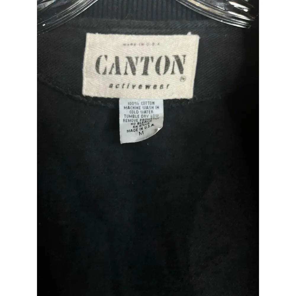 Vintage Canton Cadillac Snap Button Jacket Mens Size M Red Outerwear